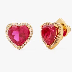 Kate spade My Love Pavé Heart Studs - NWT